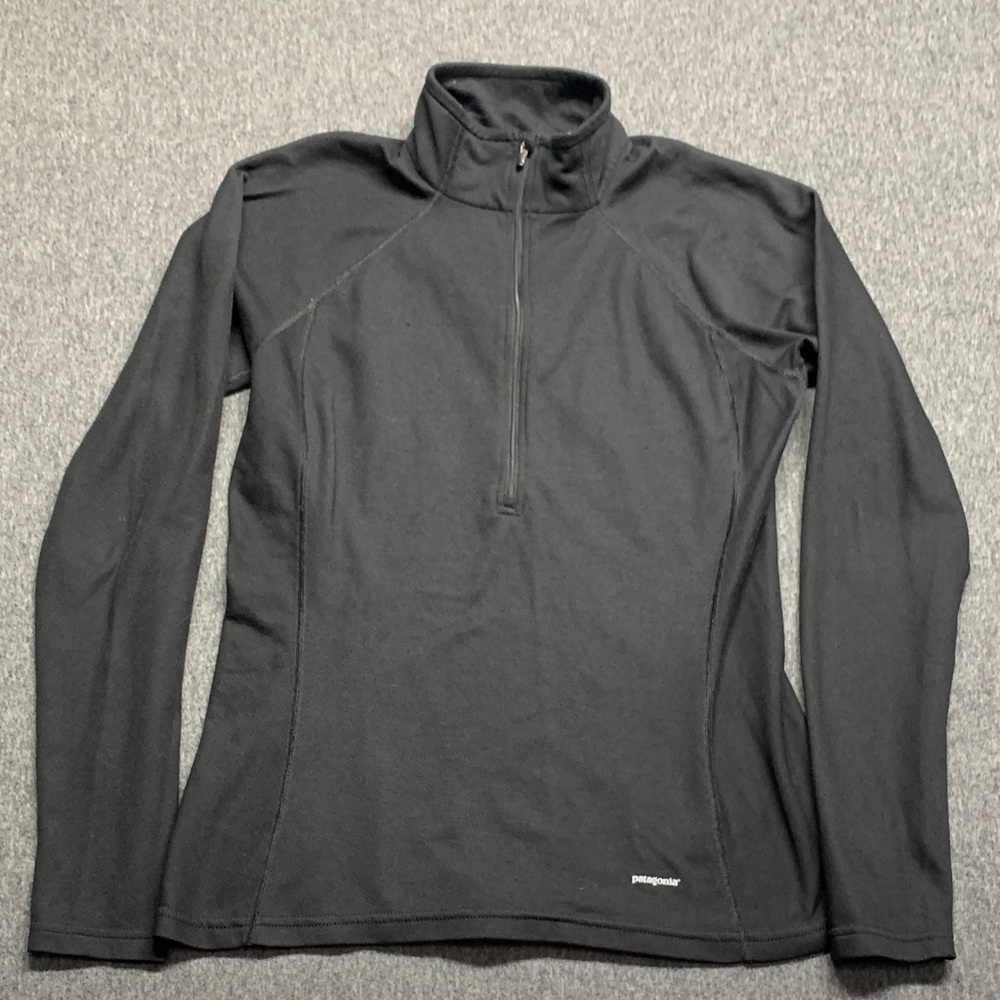 Patagonia Performance Baselayer Capilene 3 Women's Black Half-Zip - Size L